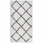 Alfombra de pelo largo moderna PAMPLONA crema y negro 80x150 cm de , Alfombras - Ref: Foro24-375361, Precio: 32,65 €, Descuen...