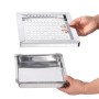 Papelera con cenicero de acero inoxidable 45 L de vidaXL, Cubos de la basura y papeleras - Ref: Foro24-51092, Precio: 98,53 €...