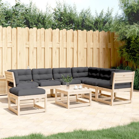 Juego de muebles de jardín 7 pzas y cojines madera maciza pino de , Conjuntos de jardín - Ref: Foro24-3216930, Precio: 719,73...