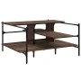 Mesa de centro madera ingeniería roble marrón 100x100x48,5 cm de , Mesas de centro - Ref: Foro24-842315, Precio: 79,74 €, Des...