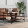 Mesa de centro madera ingeniería roble marrón 100x100x48,5 cm de , Mesas de centro - Ref: Foro24-842315, Precio: 80,76 €, Des...