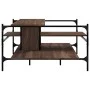 Mesa de centro madera ingeniería roble marrón 100x100x48,5 cm de , Mesas de centro - Ref: Foro24-842315, Precio: 79,74 €, Des...