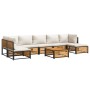 Set de sofás de jardín con cojines 8 pzas madera maciza acacia en Conjuntos de jardín | Comprar online en Foru.es