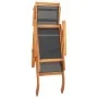 Tumbona de exterior de mandera maciza acacia y textileno de vidaXL, Tumbonas - Ref: Foro24-45958, Precio: 98,41 €, Descuento: %