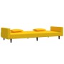 Sofá cama de 2 plazas con dos almohadas terciopelo amarillo de , Sofás - Ref: Foro24-375822, Precio: 274,44 €, Descuento: %