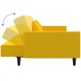 Sofá cama de 2 plazas con dos almohadas terciopelo amarillo de , Sofás - Ref: Foro24-375822, Precio: 274,44 €, Descuento: %
