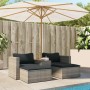 Set sofás jardín y cojines 5 pzas ratán sintético acacia gris de , Sofás de exterior - Ref: Foro24-365726, Precio: 321,35 €, ...