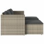 Set sofás jardín y cojines 5 pzas ratán sintético acacia gris de , Sofás de exterior - Ref: Foro24-365726, Precio: 321,35 €, ...