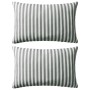 Cojines para exterior a rayas 60x40 cm gris 2 unidades de , Cojines - Ref: Foro24-132311, Precio: 47,23 €, Descuento: %