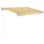 Toldo automático LED sensor de viento amarillo blanco 300x250cm de , Toldos - Ref: Foro24-3068873, Precio: 498,31 €, Descuent...