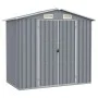 Cobertizo de jardín acero galvanizado gris 205x129x183 cm de vidaXL, Cobertizos - Ref: Foro24-46298, Precio: 251,17 €, Descue...