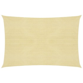 Toldo de vela beige HDPE 160 g/m² 6x8 m de , Sombrillas - Ref: Foro24-311140, Precio: 89,19 €, Descuento: %
