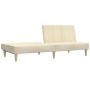 Sofá cama de 2 plazas tela color crema de , Sofás - Ref: Foro24-375868, Precio: 246,51 €, Descuento: %