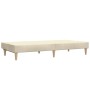 Sofá cama de 2 plazas tela color crema de , Sofás - Ref: Foro24-375868, Precio: 246,51 €, Descuento: %