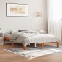 Estructura de cama madera maciza pino marrón cera 120x190 cm de , Camas y somieres - Ref: Foro24-844165, Precio: 99,93 €, Des...
