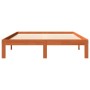 Estructura de cama madera maciza pino marrón cera 120x190 cm de , Camas y somieres - Ref: Foro24-844165, Precio: 99,93 €, Des...