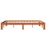 Estructura de cama madera maciza pino marrón cera 120x190 cm de , Camas y somieres - Ref: Foro24-844165, Precio: 99,93 €, Des...