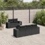 6-piece garden sofa set and black synthetic rattan cushions by , Modular outdoor sofas - Ref: Foro24-3222294, Price: 532,62 €...