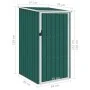 Cobertizo de jardín verde acero galvanizado 87x98x159 cm de vidaXL, Cobertizos - Ref: Foro24-46289, Precio: 129,46 €, Descuen...