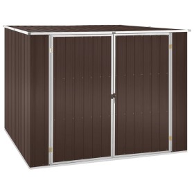 Cobertizo de jardín acero galvanizado marrón 195x198x159 cm de vidaXL, Cobertizos - Ref: Foro24-46256, Precio: 256,01 €, Desc...