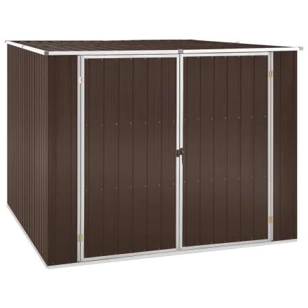 Cobertizo de jardín acero galvanizado marrón 195x198x159 cm de vidaXL, Cobertizos - Ref: Foro24-46256, Precio: 253,64 €, Desc...