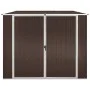 Cobertizo de jardín acero galvanizado marrón 195x198x159 cm de vidaXL, Cobertizos - Ref: Foro24-46256, Precio: 253,64 €, Desc...