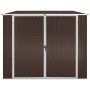 Cobertizo de jardín acero galvanizado marrón 195x198x159 cm de vidaXL, Cobertizos - Ref: Foro24-46256, Precio: 256,01 €, Desc...
