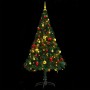 Árbol de Navidad artificial con luces y bolas verde 150 cm en Decoración Festiva y Estacional | Comprar online en Foru.es