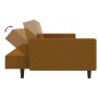 Sofá cama de 2 plazas terciopelo marrón de , Sofás - Ref: Foro24-375945, Precio: 268,52 €, Descuento: %