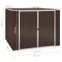 Cobertizo de jardín acero galvanizado marrón 195x198x159 cm de vidaXL, Cobertizos - Ref: Foro24-46256, Precio: 253,64 €, Desc...