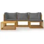 Garden furniture and cushions set 5 pieces solid acacia wood by vidaXL, Garden sets - Ref: Foro24-45914, Price: 495,34 €, Dis...