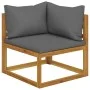 Garden furniture and cushions set 5 pieces solid acacia wood by vidaXL, Garden sets - Ref: Foro24-45914, Price: 495,34 €, Dis...