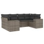 Set de muebles de jardín 6 pzas y cojines ratán sintético gris de , Conjuntos de jardín - Ref: Foro24-3222979, Precio: 396,20...