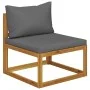 Garden furniture and cushions set 5 pieces solid acacia wood by vidaXL, Garden sets - Ref: Foro24-45914, Price: 495,34 €, Dis...