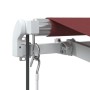 Toldo retráctil automático con luces LED burdeos 500x350 cm en Toldos | Comprar online en Foru.es