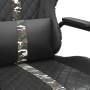Silla gaming cuero sintético negro y camuflaje de , Sillones para videojuegos - Ref: Foro24-3143797, Precio: 105,57 €, Descue...