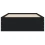 Cama con cajones madera de ingeniería negra 75x190 cm de , Camas y somieres - Ref: Foro24-3207330, Precio: 128,03 €, Descuent...