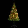 Árbol de Navidad preiluminado con luces y bolas verde 180 cm en Decoración Festiva y Estacional | Comprar online en Foru.es