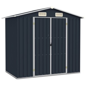 Cobertizo de jardín acero galvanizado antracita 205x129x183 cm de vidaXL, Cobertizos - Ref: Foro24-46299, Precio: 266,45 €, D...