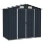 Cobertizo de jardín acero galvanizado antracita 205x129x183 cm de vidaXL, Cobertizos - Ref: Foro24-46299, Precio: 250,12 €, D...