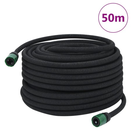 Manguera porosa para jardín caucho negro 16 mm 50 m de , Mangueras de jardín - Ref: Foro24-155872, Precio: 66,43 €, Descuento: %