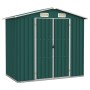 Cobertizo de jardín acero galvanizado verde 205x129x183 cm de vidaXL, Cobertizos - Ref: Foro24-46297, Precio: 245,28 €, Descu...