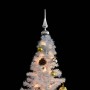 Árbol de Navidad preiluminado con luces y bolas blanco 150 cm en Decoración Festiva y Estacional | Comprar online en Foru.es