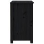 Mesitas de noche 2 uds madera maciza de pino negra 50x35x61,5cm de vidaXL, Mesitas de noche - Ref: Foro24-813688, Precio: 115...
