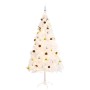 Árbol de Navidad preiluminado con luces y bolas blanco 180 cm en Decoración Festiva y Estacional | Comprar online en Foru.es