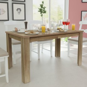 Mesa de comedor color roble 140x80x75 cm en Mesas de comedor | Comprar online en Foru.es