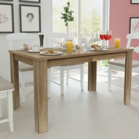 Mesa de comedor color roble 140x80x75 cm en Mesas de comedor | Comprar online en Foru.es