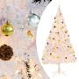 Árbol de Navidad preiluminado con luces y bolas blanco 210 cm en Decoración Festiva y Estacional | Comprar online en Foru.es