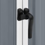 Cobertizo de jardín acero galvanizado gris 195x198x159 cm de vidaXL, Cobertizos - Ref: Foro24-46254, Precio: 254,49 €, Descue...