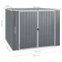 Cobertizo de jardín acero galvanizado gris 195x198x159 cm de vidaXL, Cobertizos - Ref: Foro24-46254, Precio: 269,19 €, Descue...